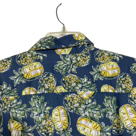 Goodfellow Short Sleeve‎ Button Down Pineapple Hawaiian Shirt L (2588) - Picture 2 of 6
